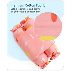 Babyhug Baby Anti Roll Side Bolsters Aeroplane Theme  - White
