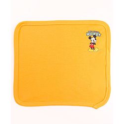 Babyhug Disney Interlock Knit Wash Cloth with Winnie & Friends Graphic L 28 X B 28 cm  Pack of 3 - Yellow Red & Blue