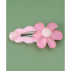 Babyhug Free Size Snap Clips With Floral Applique Pack of 5 - Multicolor