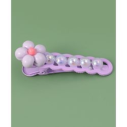 Babyhug Free Size Hair Pins And Clips With Floral Applique Pack of 5 - Multicolor