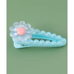 Babyhug Free Size Hair Pins And Clips With Floral Applique Pack of 5 - Multicolor