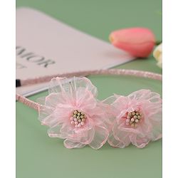 Babyhug Floral Applique Hair Band -  Pink