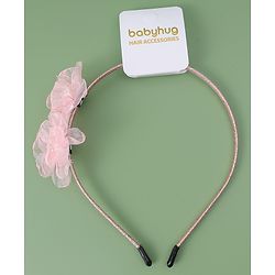 Babyhug Floral Applique Hair Band -  Pink