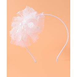 Babyhug Floral Applique Hair Band -  White