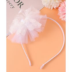 Babyhug Floral Applique Hair Band -  White