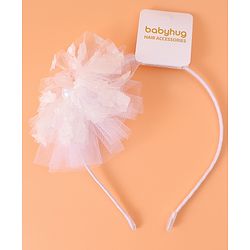 Babyhug Floral Applique Hair Band -  White