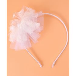 Babyhug Floral Applique Hair Band -  White