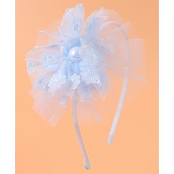 Babyhug Floral Applique Hair Band -  Blue