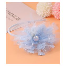 Babyhug Floral Applique Hair Band -  Blue