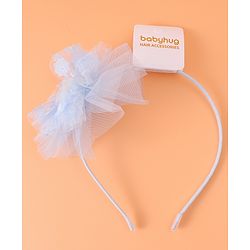 Babyhug Floral Applique Hair Band -  Blue