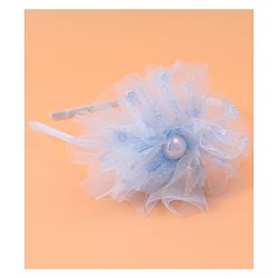 Babyhug Floral Applique Hair Band -  Blue