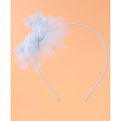 Babyhug Floral Applique Hair Band -  Blue