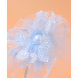 Babyhug Floral Applique Hair Band -  Blue