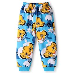 Babyhug Disney Full Sleeves Nightsuit Set With Simba Graphics - Blue