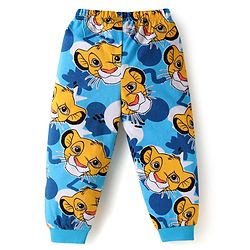 Babyhug Disney Full Sleeves Nightsuit Set With Simba Graphics - Blue