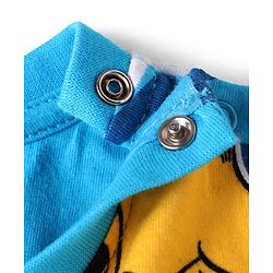 Babyhug Disney Full Sleeves Nightsuit Set With Simba Graphics - Blue