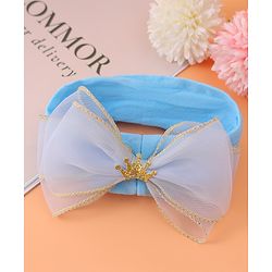 Babyhug Free Size Headband With Bow Applique - Purple