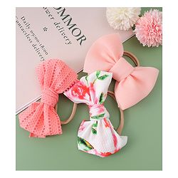 Babyhug Free Size Headbands With Bow Applique Pack Of 3 - Multicolour