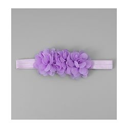 Babyhug Free Size Headbands With Floral & Bow Applique - Pink & Purple