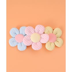 Babyhug Free Size Headbands With Floral Applique Pack of 3 - Multicolour
