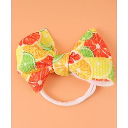 Babyhug Free Size Headbands with Bow Applique Pack of 3 - Yellow & Blue