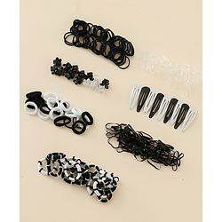 Babyhug Hair Accessories Combo Set Free Size - Black & White
