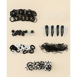 Babyhug Hair Accessories Combo Set Free Size - Black & White