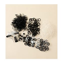 Babyhug Hair Accessories Combo Set Free Size - Black & White