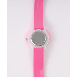 Babyhug Analog Watch With Heart Applique Free Size - Pink