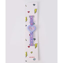 Babyhug Analog Watch With Heart Applique Free Size - Pink