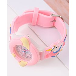 Babyhug Unicorn Applique Analog Watch - Pink
