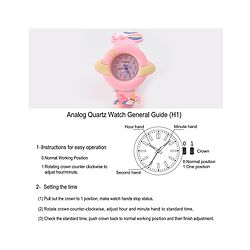 Babyhug Unicorn Applique Analog Watch - Pink
