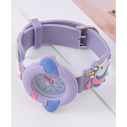 Babyhug Unicorn Applique Analog Watch - Pink