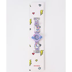 Babyhug Unicorn Applique Analog Watch - Pink