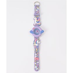 Babyhug Unicorn Applique Analog Watch - Pink
