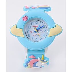 Babyhug Unicorn Applique Analog Watch - Pink