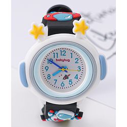 Babyhug Analog Watch With Astronomical Applique Free Size - Black