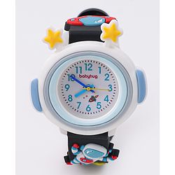 Babyhug Analog Watch With Astronomical Applique Free Size - Black
