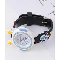 Babyhug Analog Watch With Astronomical Applique Free Size - Black