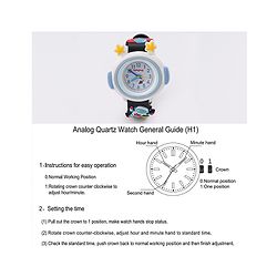 Babyhug Analog Watch With Astronomical Applique Free Size - Black