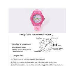 Babyhug Floral Applique Analog Watch - Pink