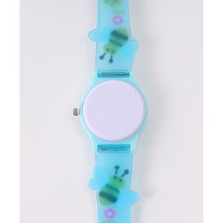 Babyhug Analog Watch With Honey Bee Applique Free Size - Blue