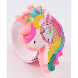 Babyhug Analog Unicorn Shaped Watch Free Size - Pink