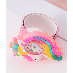 Babyhug Analog Unicorn Shaped Watch Free Size - Pink