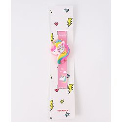 Babyhug Analog Unicorn Shaped Watch Free Size - Pink