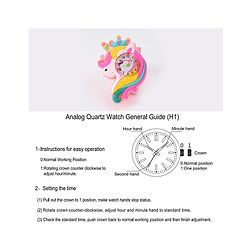 Babyhug Analog Unicorn Shaped Watch Free Size - Pink