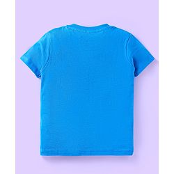 Babyhug Cotton Knit Half Sleeves T-Shirts with Beach Theme Text Prints & Stripes Pack of 3 - Blue & Orange