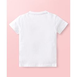 Babyhug Cotton Knit Half Sleeves T-Shirts with Beach Theme Print & Stripes Pack of 3 - Multicolor