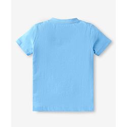 Babyhug Cotton Knit Half Sleeves T-Shirts with Beach Theme Print & Stripes Pack of 3 - Multicolor