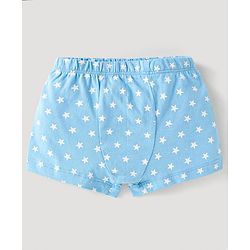 Babyhug Single Jersey Knit Trunks with Animal Star Print & Stripes Pack of 5 - Multicolor